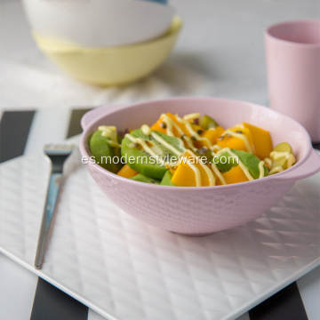 Cerámica fruta ensalada tazones de fuente colorida sopa fideos Bowl vajillas